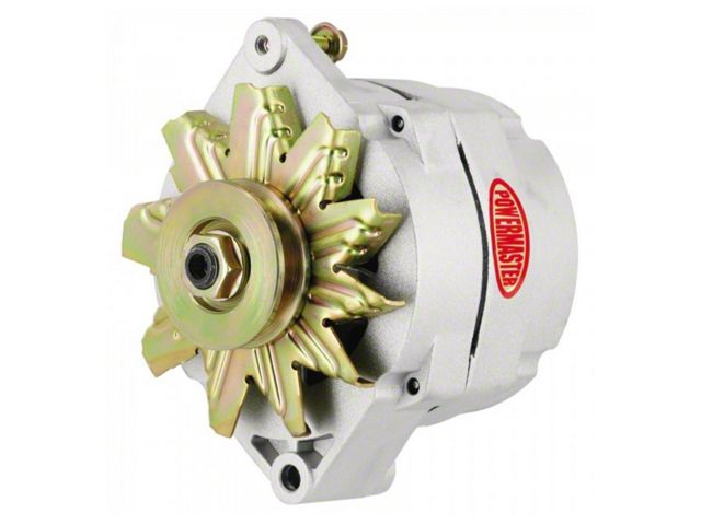 Powermaster Chevelle & Malibu Alternator, 100 Amp, Natural Finish, 1964-72