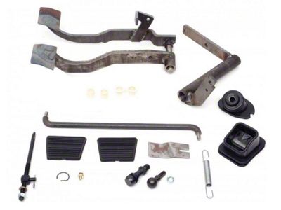 Chevelle or Malibu Clutch Linkage Conversion Kit, Automatic To ManualTransmission, Small Block, 1964-66