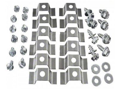 Dash And Glove Box Fascia Hardware, 1966-67 (64-67 Malibu; 64-71 Chevelle)