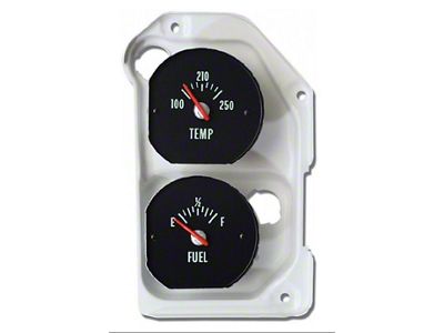 Chevelle or Malibu Fuel & Water Temperature Gauge Combination, With Housing, Super Sport SS , 1970