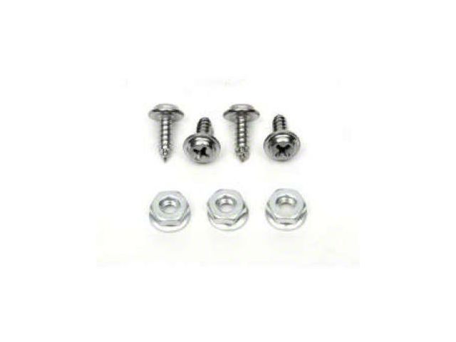 Chevelle or Malibu Glove Box Door & Liner Mounting Screws, For Cars Without Air Conditioning, 1968-69