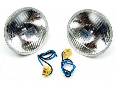 Chevelle & Malibu Headlights, Halogen, H-4 Hi-Beam, 5-3/4, Xenon Bulb, 1964-70