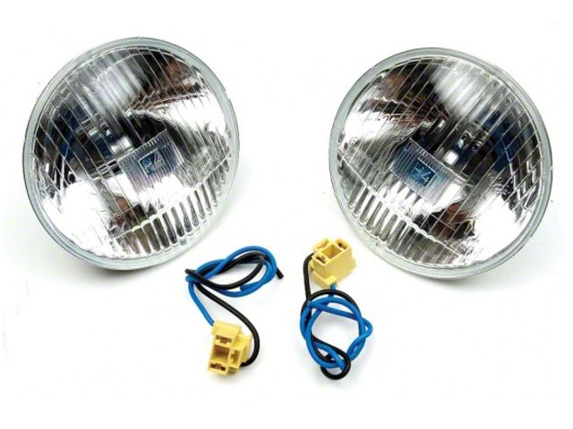 Chevelle & Malibu Headlights, Halogen, H-4 Hi-Beam, 5-3/4, Xenon Bulb, 1964-70