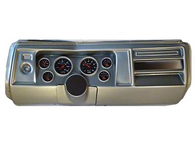 Chevelle & Malibu Instrument Cluster Panel, Aluminum Finish, With Phantom Gauges, 1969