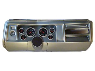 Chevelle & Malibu Instrument Cluster Panel, Aluminum Finish, With Sport Comp Gauges, 1968
