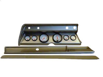 Chevelle & Malibu Instrument Cluster Panel, Aluminum Finish, With Ultra-Lite Gauges, 1966