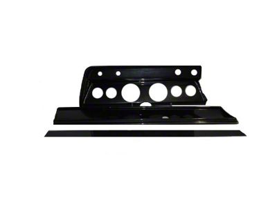 Chevelle & Malibu Instrument Cluster Panel, Black Finish, Without Pre-Cut Holes, 1967