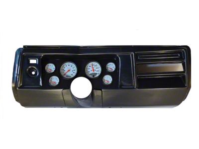 Chevelle & Malibu Instrument Cluster Panel, Carbon Fiber Finish, With Phantom Gauges, 1969