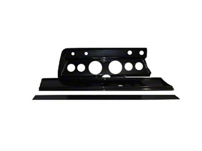 Chevelle & Malibu Instrument Cluster Panel, Carbon Fiber Finish, With Pre-Cut Holes, 1967