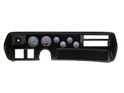 Chevelle & Malibu Instrument Cluster Panel, Super Sport SS Style, Carbon Fiber Finish, With Ultra-Lite Gauges, 1970-72