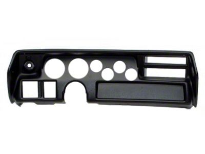 Chevelle & Malibu Instrument Cluster Panel, Sweep Style, Black Finish, With Sport Comp Gauges, 1970-72