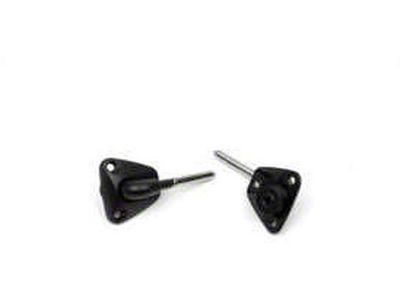 Sunvisor Black Supports, With Out Hole For Map Light (1973 Chevelle; 1973 Malibu)