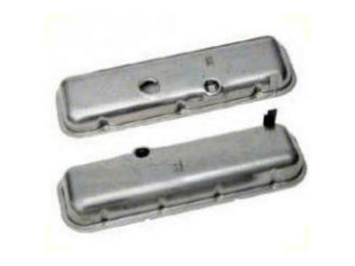 Chevelle & Malibu Valve Covers, Big Block, Gray & Black, Carbon Fiber Design, 1965-72