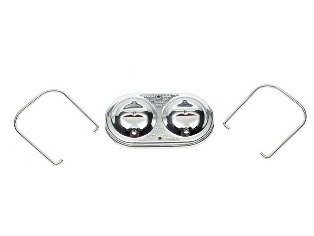 Chevelle Master Cylinder Cover, Double Clip, 5 x 3
