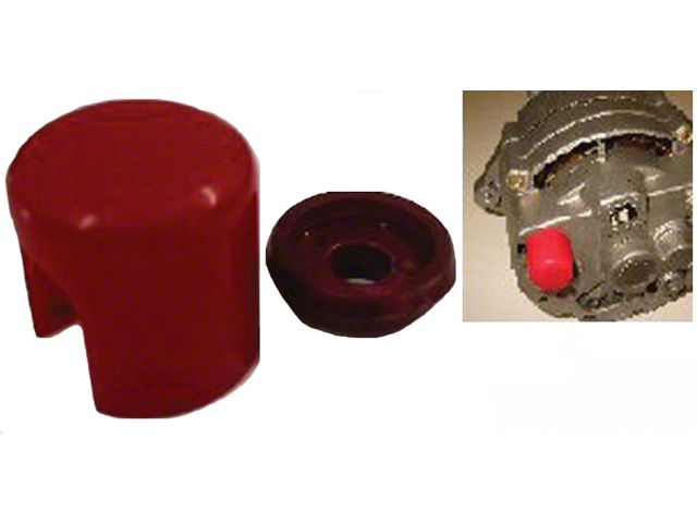Chevelle or Mailbu Alternator Rear Boot, Red, 1964-75