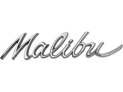 Emblem,Malibu,Rear Quarter,1964
