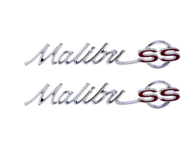Chevelle Quarter Panel Emblem, Malibu Super Sport SS , 1965