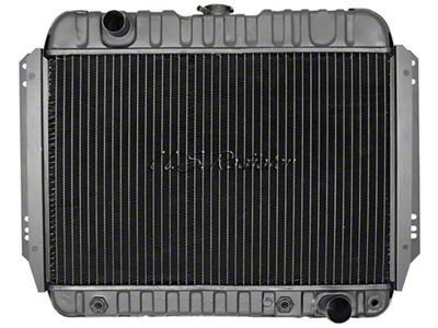 Chevelle Radiator, Small Block, 4-Row, For Cars With Automatic Transmission & Without Air Conditioning, Desert Cooler, U.S. Radiator, 1966-1967