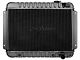 Chevelle Radiator, Small Block, 4-Row, Curved Outlet, For Cars With Automatic Transmission & With Or Without Air Conditioning, Desert Cooler, U.S. Radiator 1964-1965