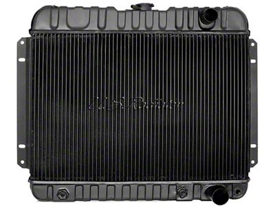 Chevelle Radiator, Small Block, 4-Row, Straight Outlet, ForCars With Automatic Transmission & Without Air Conditioning, Desert Cooler, U.S. Radiator, 1964-1965