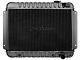 Chevelle Radiator, Small Block, 4-Row, Straight Outlet, ForCars With Manual Transmission & With Or Without Air Conditioning, Desert Cooler, U.S. Radiator, 1964-1965