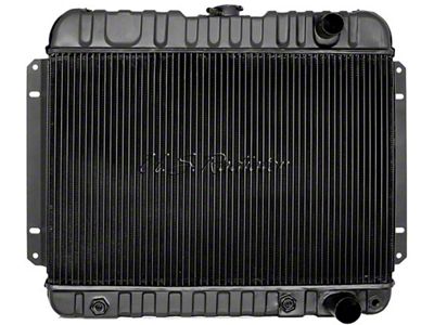 Chevelle Radiator, Small Block, 4-Row, Straight Outlet, ForCars With Manual Transmission & Without Air Conditioning, Desert Cooler, U.S. Radiator, 1964-1965