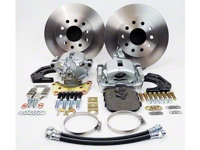 Rear Disc Brake Conversion Kit, For Cars With Staggered Shocks And C-Clip Rear End (64-67 Malibu; 64-69 Chevelle)