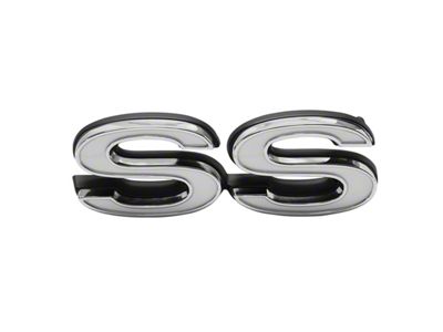 Chevelle Rear Panel Emblem, Super Sport SS , 1973 (Chevelle, Sports Coupe, Two-Door)