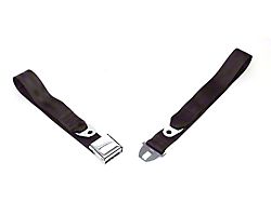 Seat Belt, Front, Black, Early (64-66 Chevelle; 64-66 Malibu)