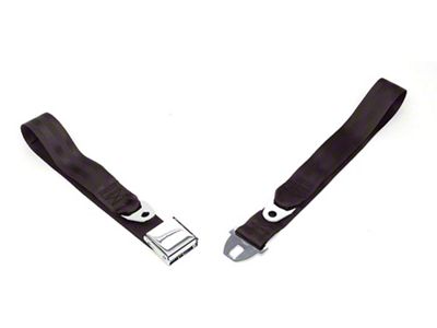Chevelle Seat Belt, Front, Black, 1964-1966 Early