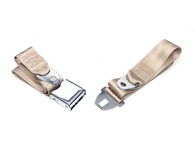 Chevelle Seat Belt, Front, Fawn, 1964-1966 Early