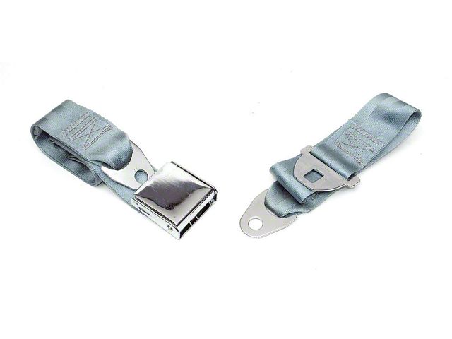 Chevelle Seat Belt, Front, Light Blue, 1964-1966 Early