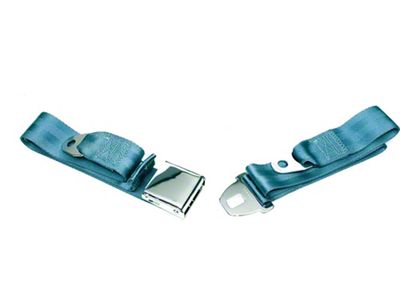 Chevelle Seat Belt, Front, Medium Blue, 1965-1966 Early