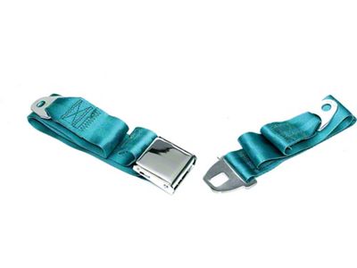 Chevelle Seat Belt, Front, Turquoise, 1964-1966 Early