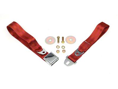 Chevelle Seat Belt, Rear, Bronze, 1966 Early