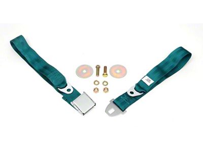 Chevelle Seat Belt, Rear, Dark Turquoise, 1965-1966 Early