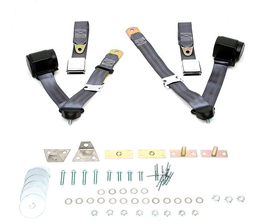 Ecklers Seat Belt Kit,3Point,Blue El Camino,6672