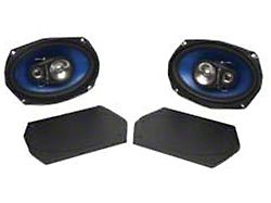 Custom Autosound Speakers, Rear Package Shelf, 6 x 9, 200 Watt (64-67 Malibu; 64-72 Chevelle)