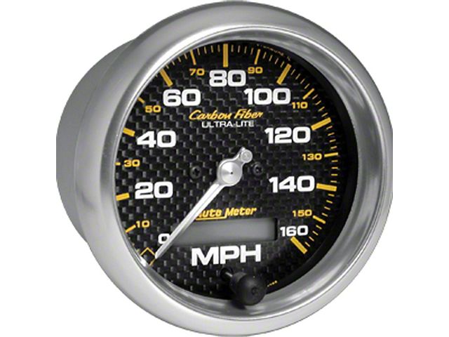 Chevelle Speedometer, Electric, 160 MPH, Carbon Fiber Series, AutoMeter, 1964-1972