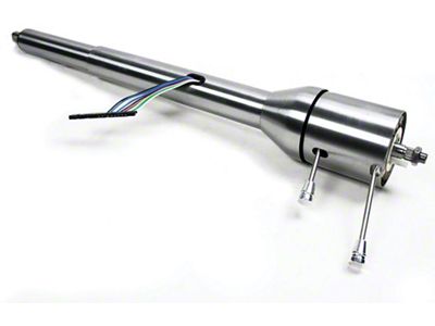 Chevelle Steering Column, Right Hand Drive, Paintable Steel, ididit, For Cars With Floor Shift Transmission, 1967-1968