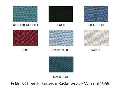 Chevelle Sunvisors, Sedan or Wagon, 1966