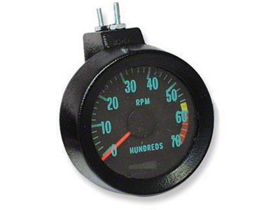 Chevelle Tachometer, 6000 RPM Redline, 1967