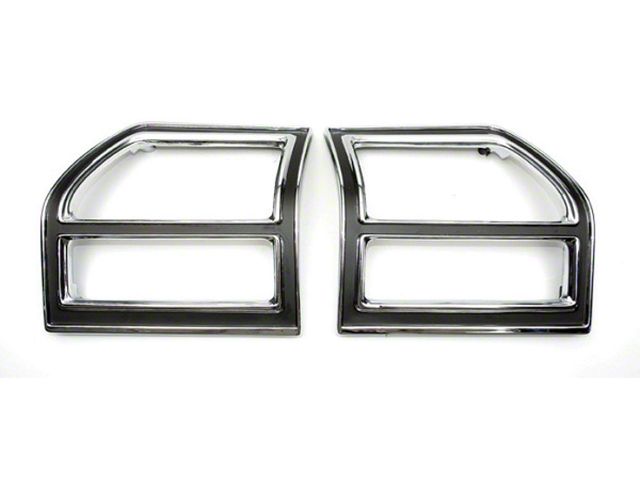 Chevelle Taillight Bezels, Left & Right, Except Wagon, 1969