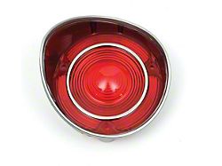 Chevelle Taillight Lens, Except Wagon, With Chrome Trim, Left, 1971