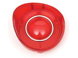 Chevelle Taillight Lens, Except Wagon, With Chrome Trim, Left, 1972