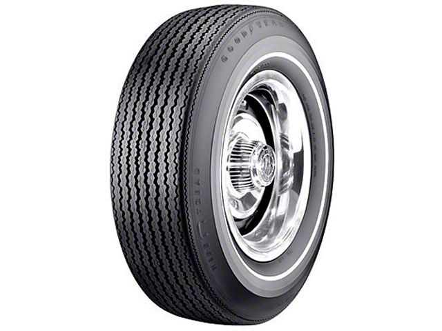 Chevelle Tire, F70/14 White Stripe, Goodyear Speedway Wide Tread Bias Ply, 1967-1968