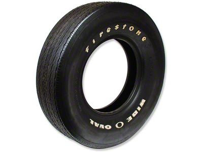 Chevelle Tire, Firestone Wide Oval, E70X14, White Letters, All Years