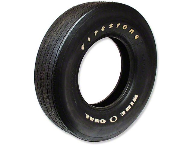 Chevelle Tire, Firestone Wide Oval, E70X14, White Letters, All Years