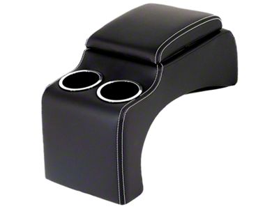 Pro-Series Universal Sport Bench Center Console; Charcoal Black Verona with Black Stitching (Universal; Some Adaptation May Be Required)