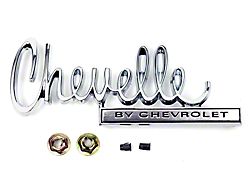 Chevelle Trunk Emblem, Chevelle By Chevrolet, 1970